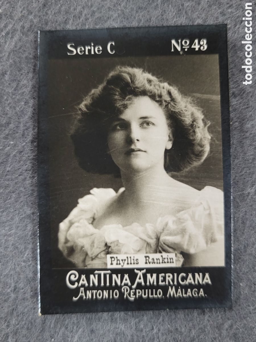 Collectable Antique Stickers: FOTOTIPIA-CROMO CANTINA AMERICANA ANTONIO REPULLO . MALAGA . SERIE C. N&deg;43 .6&times;4 CM. SIGLO XIX