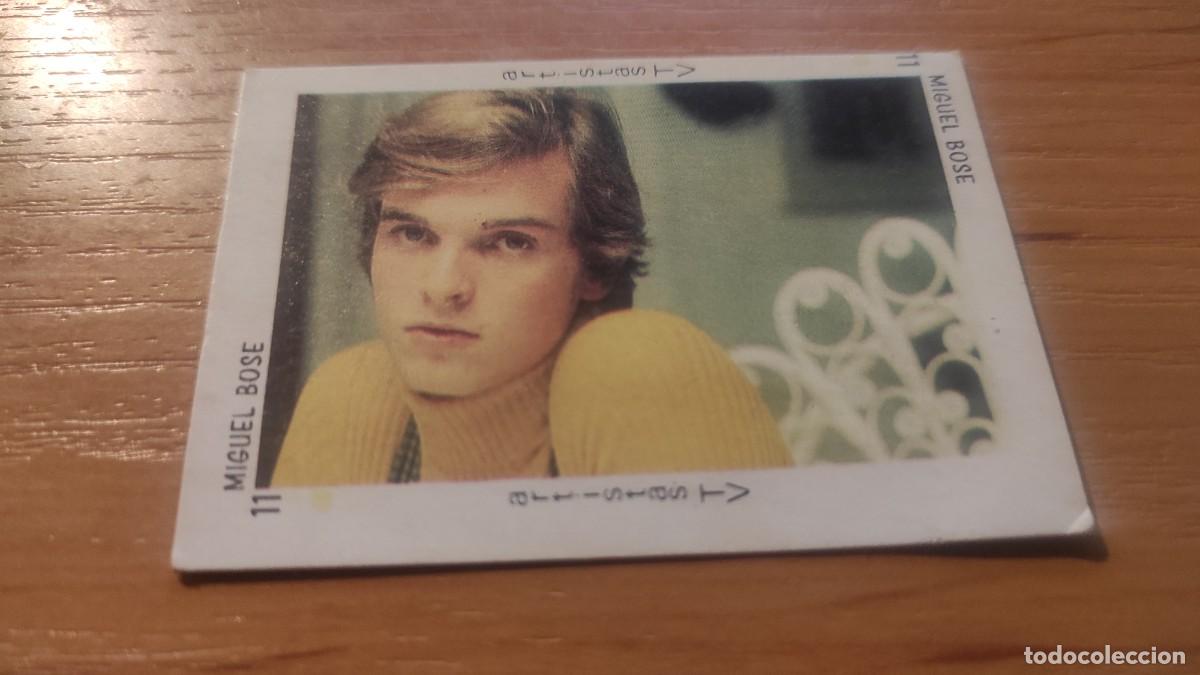Coleccionismo Cromos antiguos: Cromo sin pegar Tele artistas de Anceo. Miguel Bos&eacute;. 11