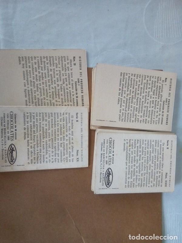 Coleccionismo cromos antiguos: COLECCION COMPLETA DE 36 CROMOS &rdquo; HISTORIA DEL PROGRESO HUMANO &rdquo; CHOCOLATES AMATLLER - Foto 13