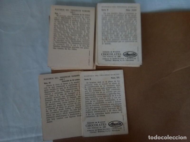 Coleccionismo cromos antiguos: COLECCION COMPLETA DE 36 CROMOS &rdquo; HISTORIA DEL PROGRESO HUMANO &rdquo; CHOCOLATES AMATLLER - Foto 14