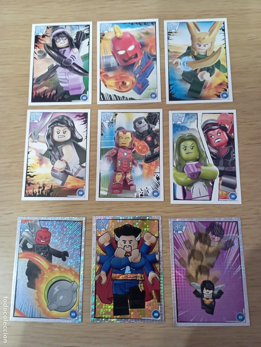 Coleccionismo cromos antiguos: TARJETAS LEGO AVENGERS MARVEL - Foto 1