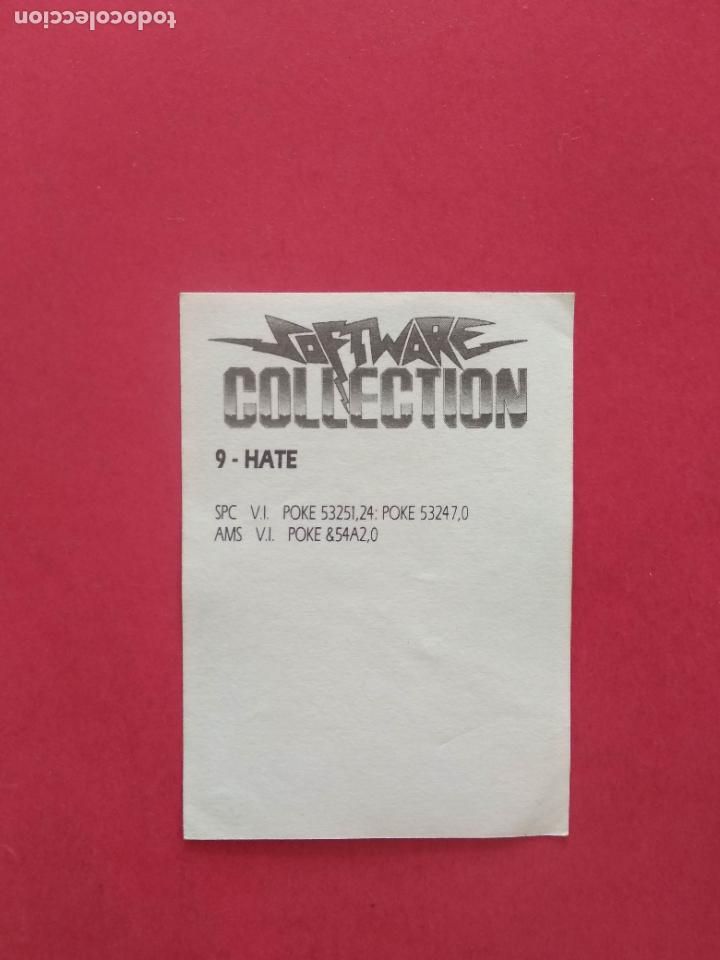Coleccionismo cromos antiguos: SOFTWARE COLLECTION CROMO NUNCA PEGADO N&ordm; 9 HATE ERBE - Foto 2