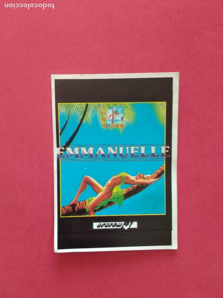 Coleccionismo cromos antiguos: SOFTWARE COLLECTION CROMO NUNCA PEGADO N&ordm; 101 EMMANUELLE - Foto 1