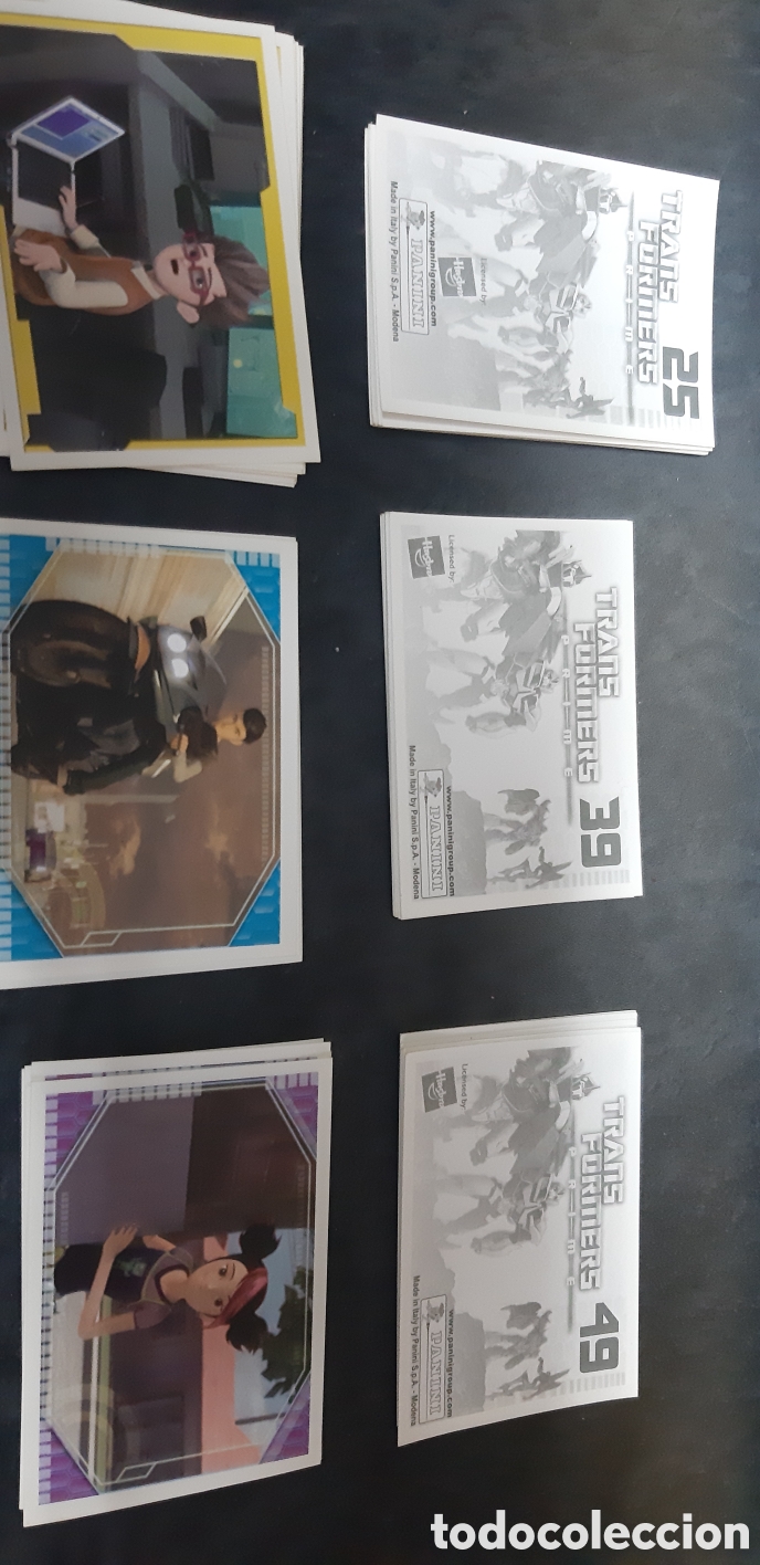 Coleccionismo cromos antiguos: Lote de cromos Panini Transformers Prime a&ntilde;o 2012 - Foto 2