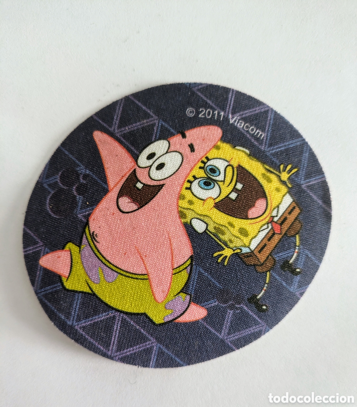 Coleccionismo cromos antiguos: Bob esponja Viacom 2011 parche - Foto 1
