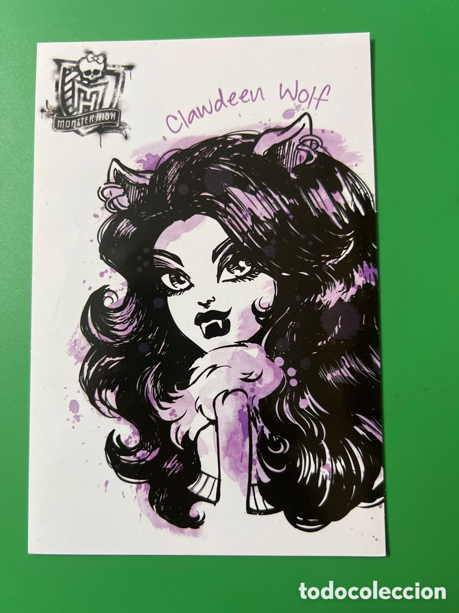 Coleccionismo cromos antiguos: L89. POSTAL MONSTER HIGH N&ordm; 82 CLAWDEEN WOLF - Foto 1