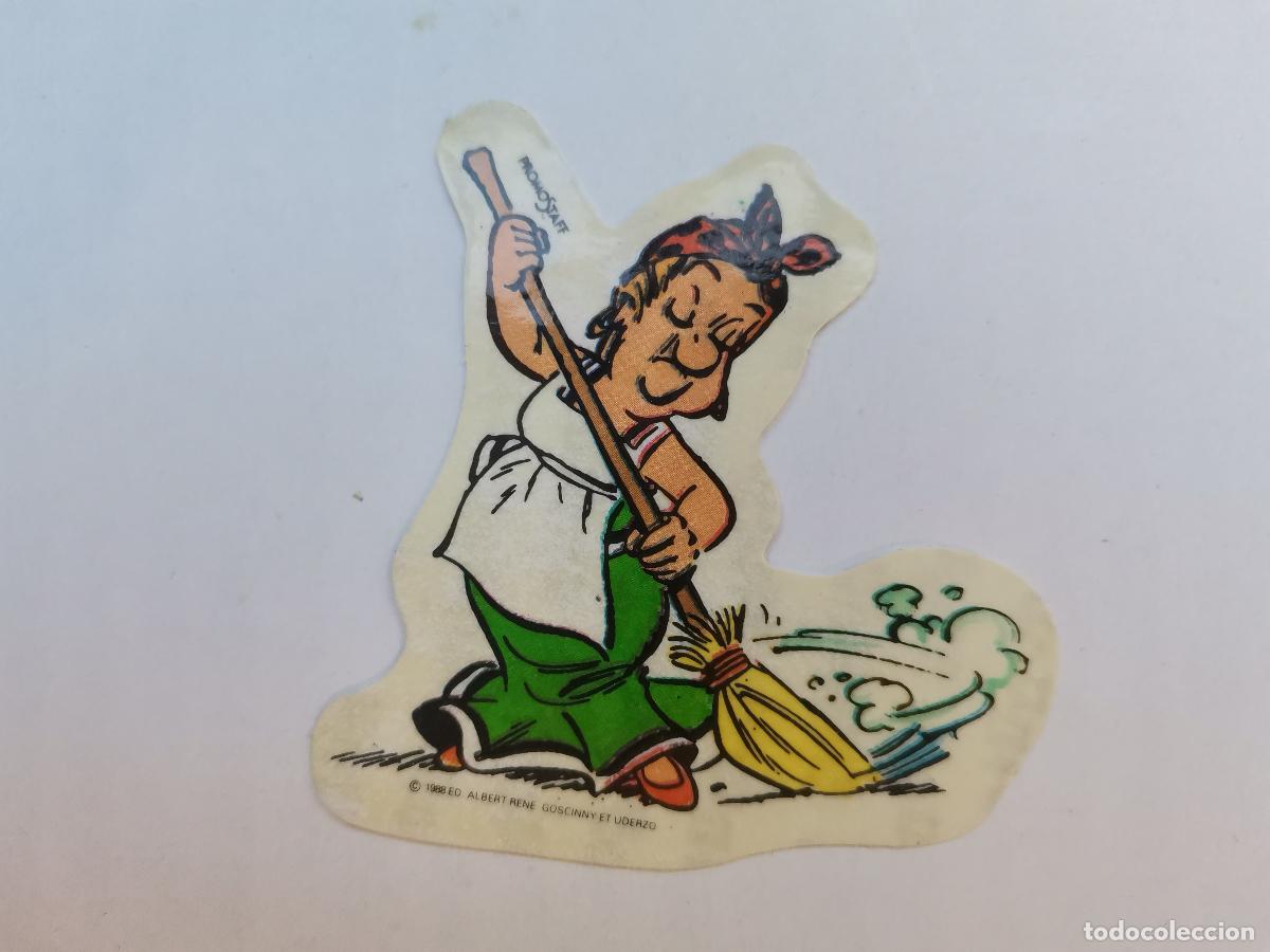 Coleccionismo cromos antiguos: CROMO ADHESIVO TROQUELADO DE DONUTS, AST&Eacute;RIX Y OBELIX 1988