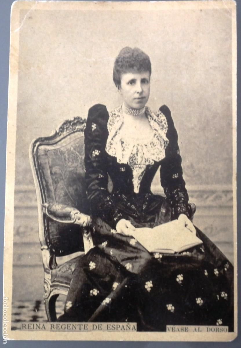Coleccionismo cromos antiguos: ANTIGUO CROMO REINA REGENTE DE ESPA&Ntilde;A - PROPAGANDA RAP&Eacute;- NASALINA. DR. ANDREU (BARCELONA)