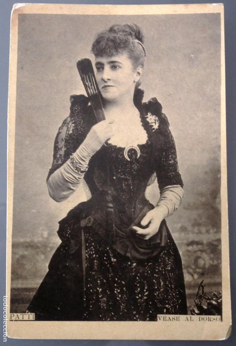 Coleccionismo Cromos antiguos: ANTIGUO CROMO ADELINA PATTI - PROPAGANDA RAP&Eacute;- NASALINA. DR. ANDREU (BARCELONA)