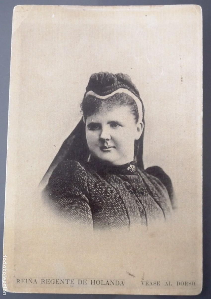 Coleccionismo cromos antiguos: ANTIGUO CROMO REINA REGENTE DE HOLANDA PROPAGANDA RAP&Eacute;- NASALINA. DR. ANDREU (BARCELONA)