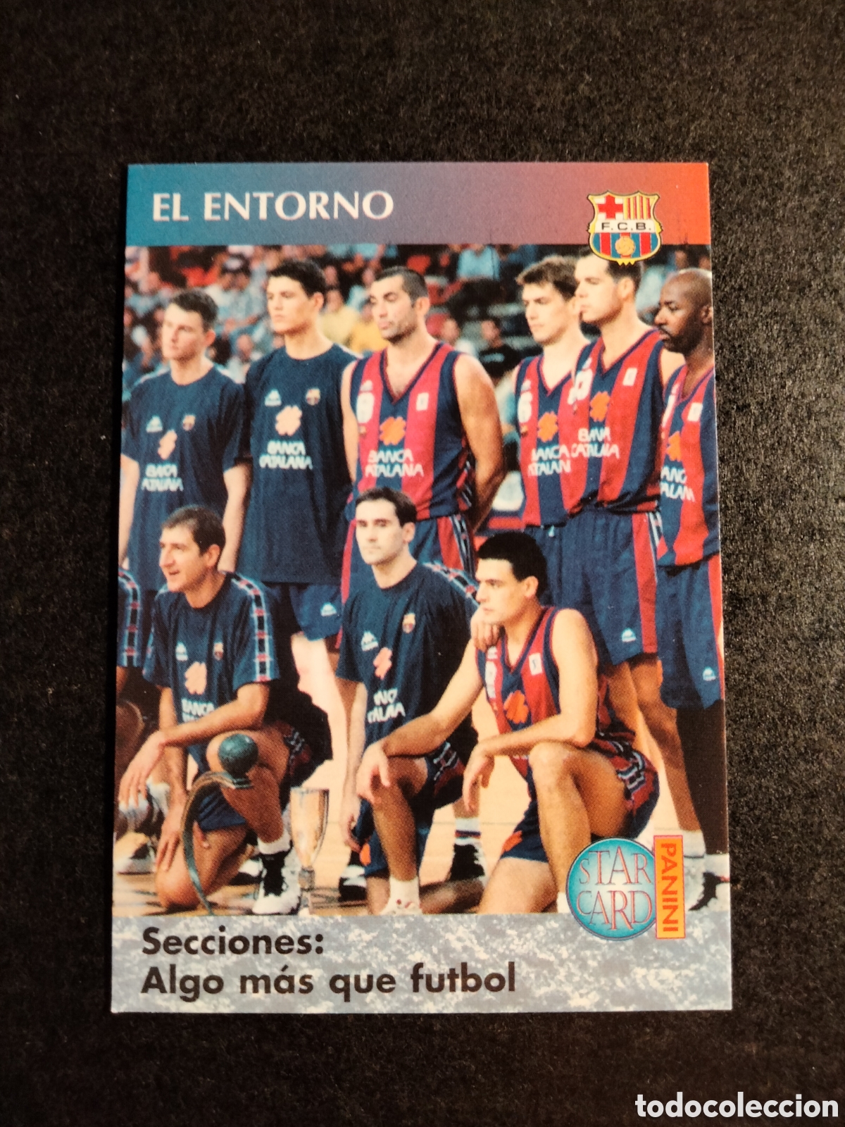 Colecionismo Cromos antigos: EL ENTORNO # 124 SECCI&Oacute;N BALONCESTO FC. BARCELONA 95-96 DEL DREAM TEAM A LA QUINTA DEL MINI 90/96 PA