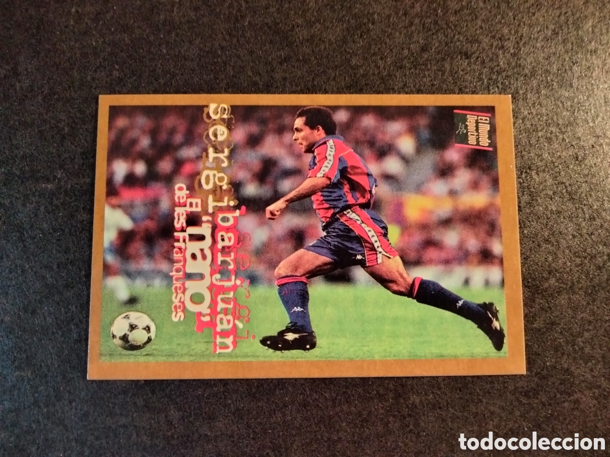 Sammeln alte Sammelbilder: BARCA D'OR MUNDO DEPORTIVO A&Ntilde;O 1995 SERGI BARJUAN FC.BARCELONA