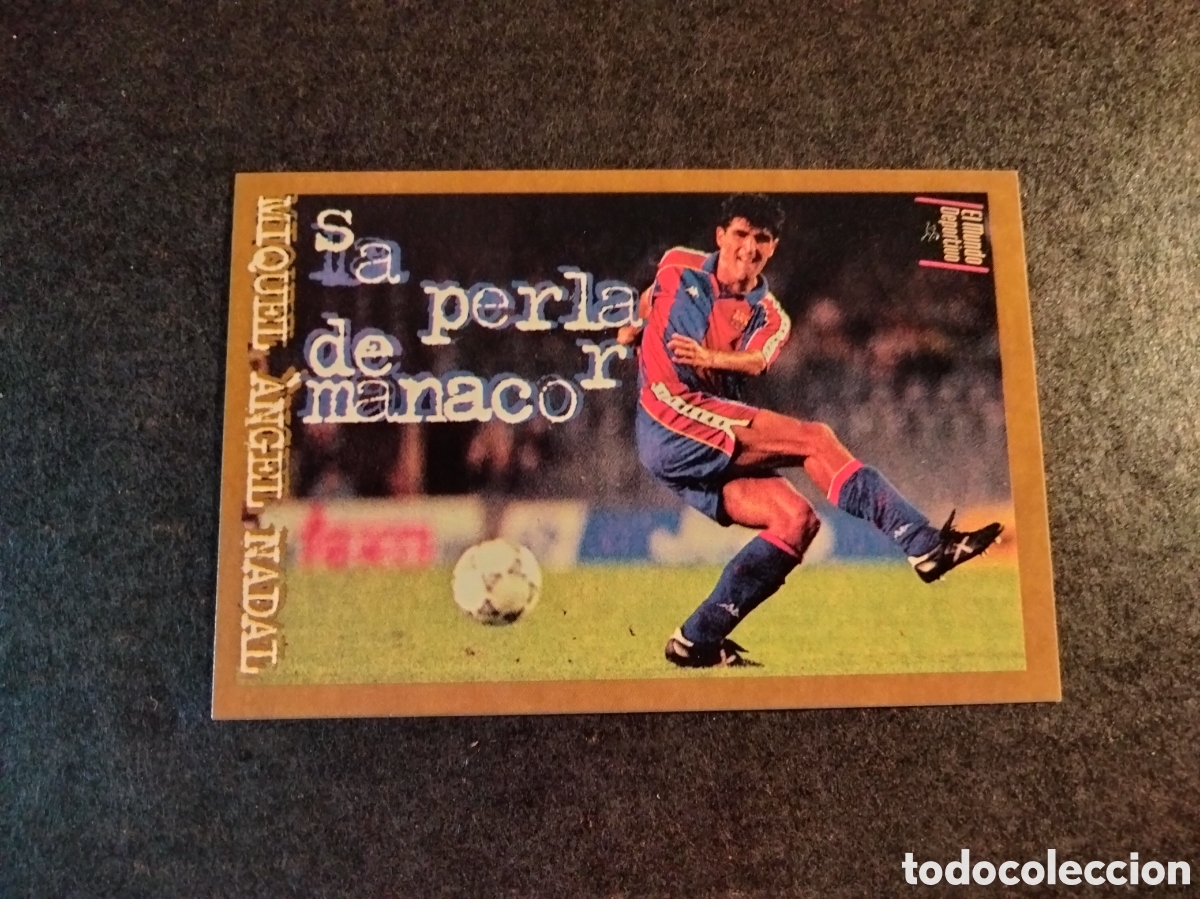 Sammeln alte Sammelbilder: BARCA D'OR MUNDO DEPORTIVO A&Ntilde;O 1995 NADAL FC.BARCELONA