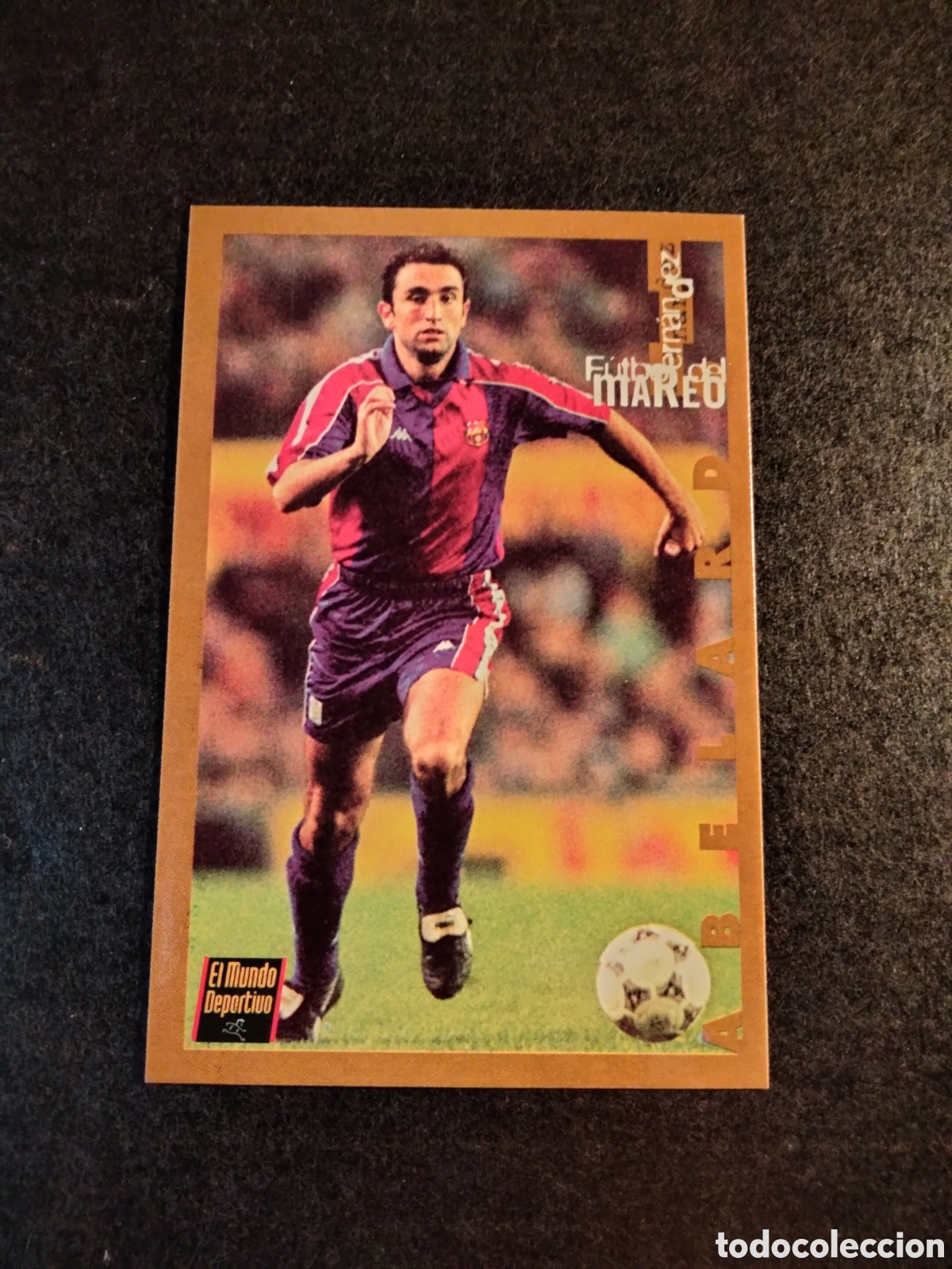 Collectionnisme Cartes &agrave; collectionner anciennes: BARCA D'OR MUNDO DEPORTIVO A&Ntilde;O 1995 ABELARDO FC.BARCELONA