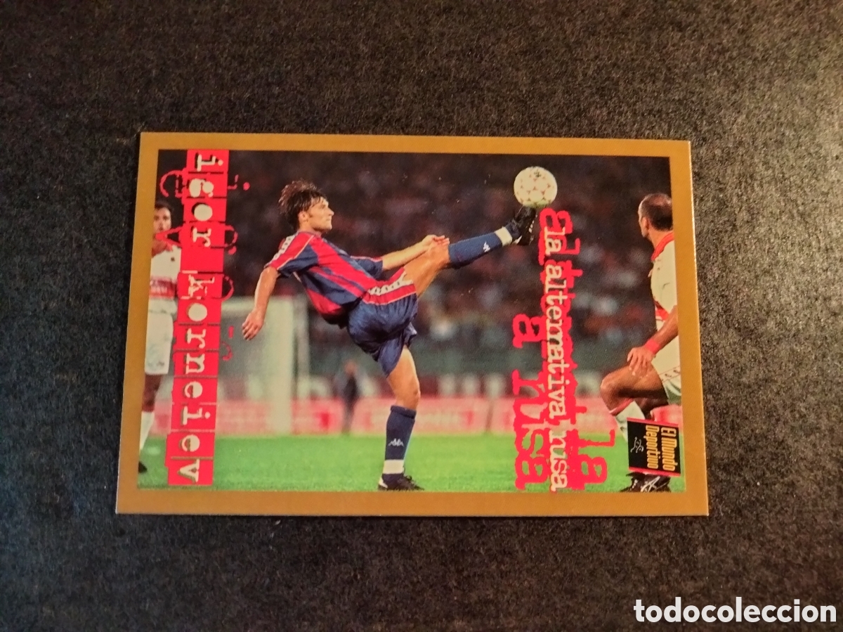 Sammeln alte Sammelbilder: BARCA D'OR MUNDO DEPORTIVO A&Ntilde;O 1995 IGOR KORNEIEV FC.BARCELONA