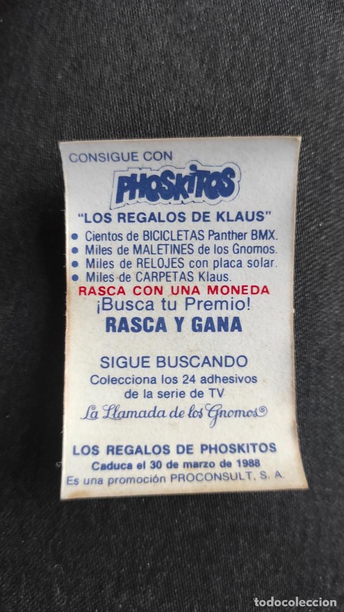 Coleccionismo cromos antiguos: Cromo Phoskitos La llamada de los Gnomos - Foto 2