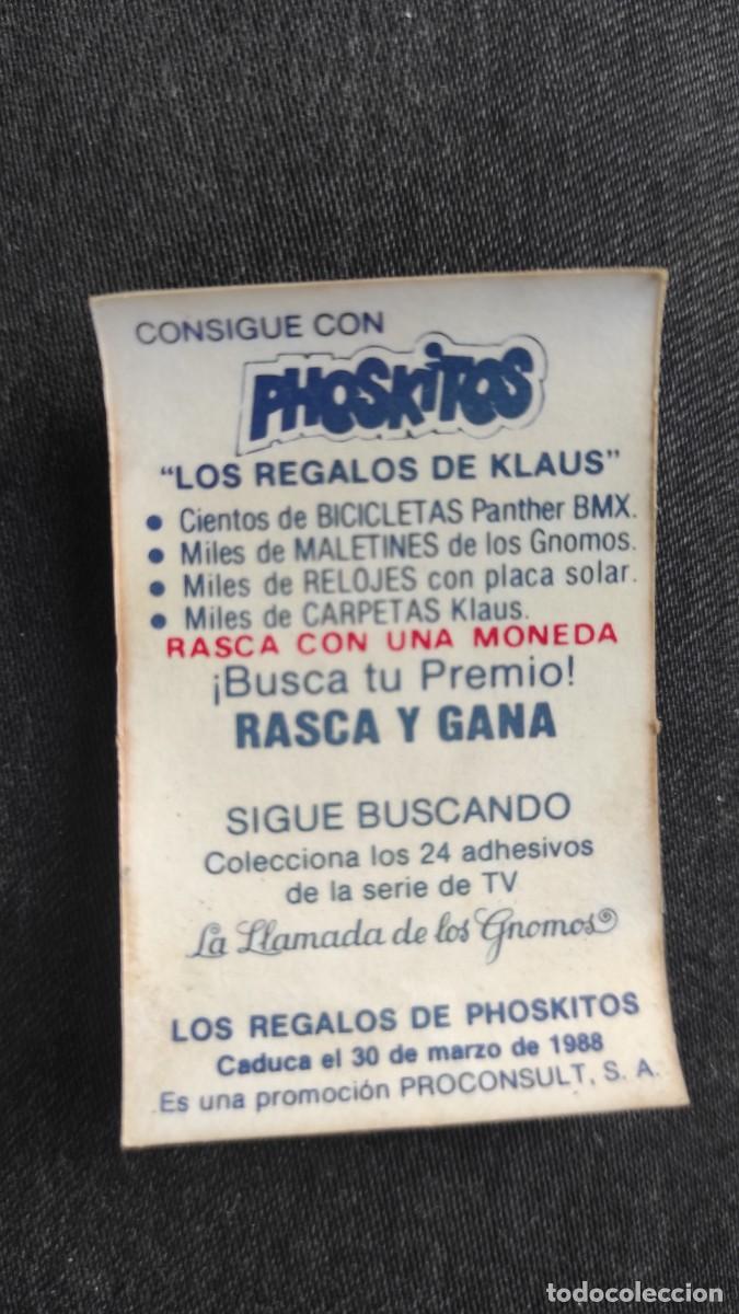 Coleccionismo cromos antiguos: Cromo Phoskitos La llamada de los Gnomos - Foto 2