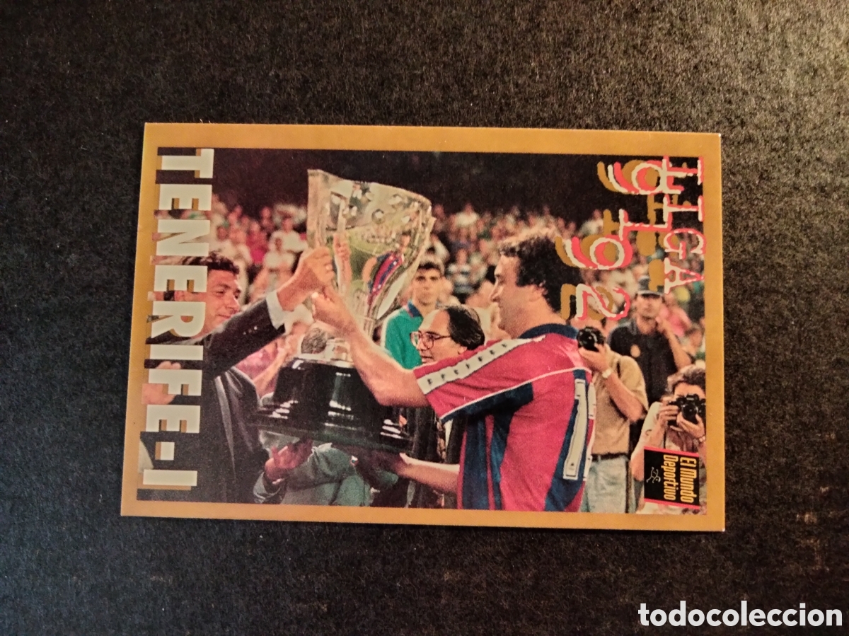 Collectable Antique Stickers: BARCA D'OR MUNDO DEPORTIVO A&Ntilde;O 1995 LIGA 91/92 TENERIFE 1 FC.BARCELONA