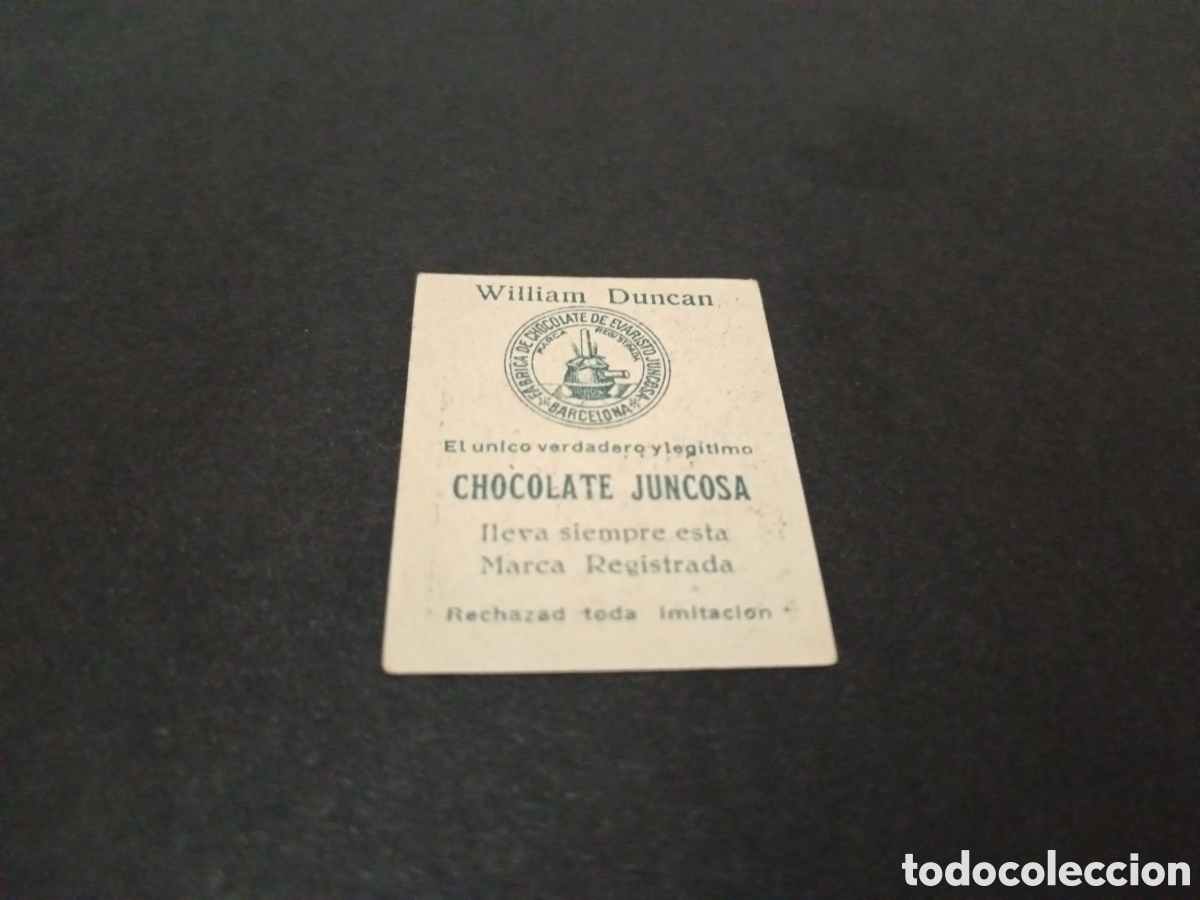 Coleccionismo cromos antiguos: WILLIAM DUNCAN CHOCOLATES JUNCOSA A&Ntilde;OS 20 - Foto 2
