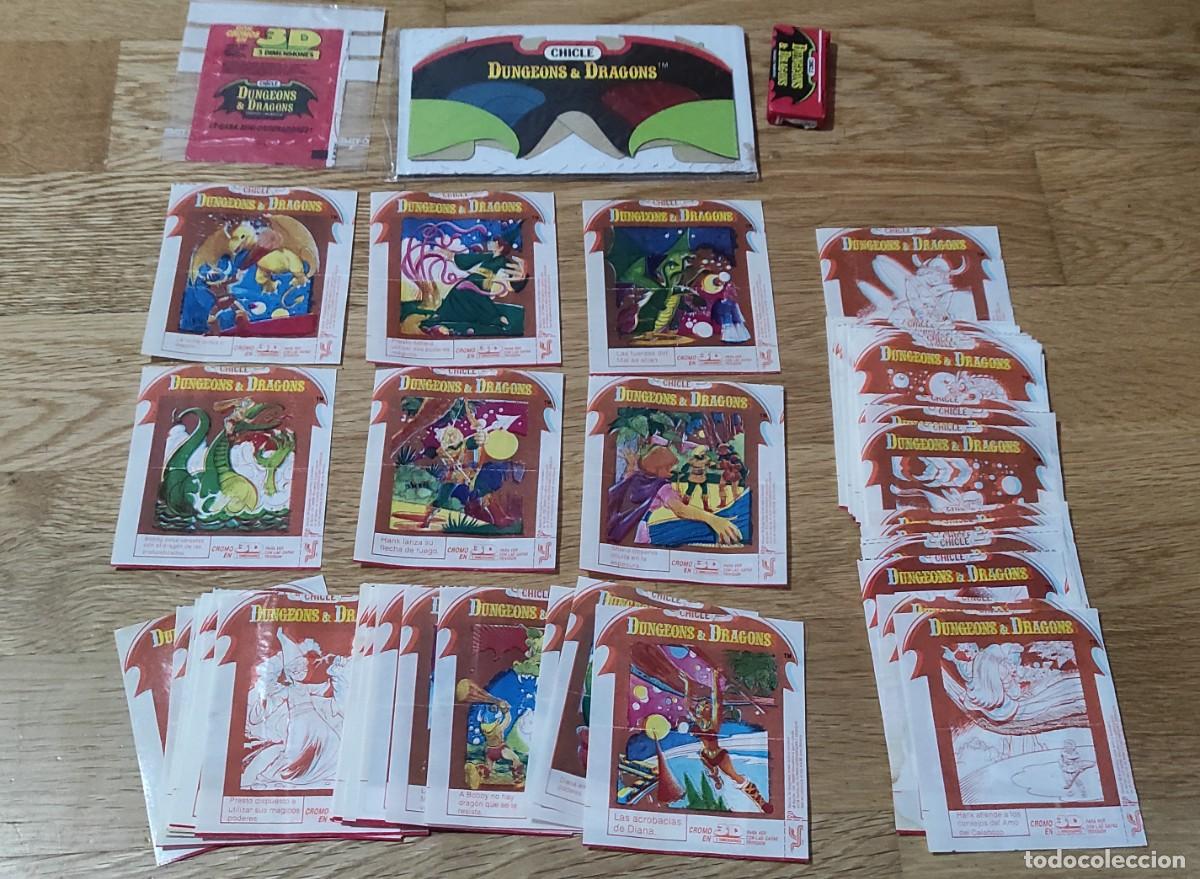 Coleccionismo cromos antiguos: Colecci&oacute;n completa Dragones y Mazmorras. Chicles - Foto 1