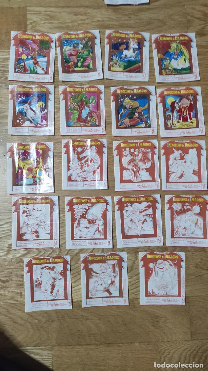 Coleccionismo cromos antiguos: Colecci&oacute;n completa Dragones y Mazmorras. Chicles - Foto 3
