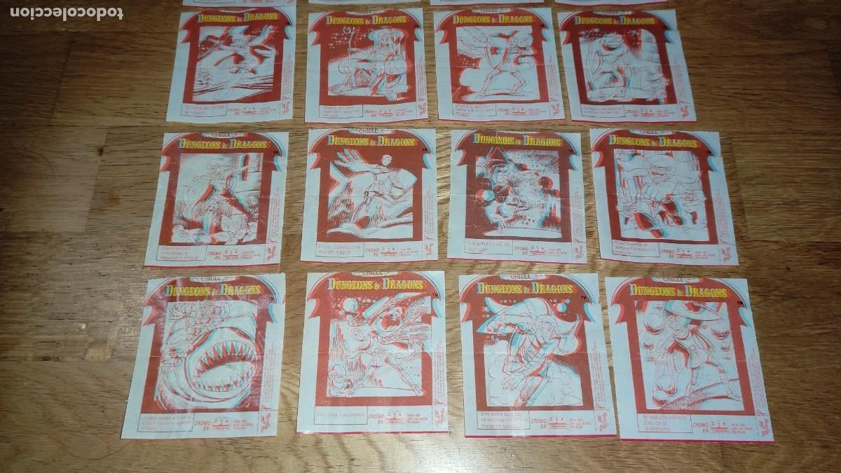 Coleccionismo cromos antiguos: Colecci&oacute;n completa Dragones y Mazmorras. Chicles - Foto 5