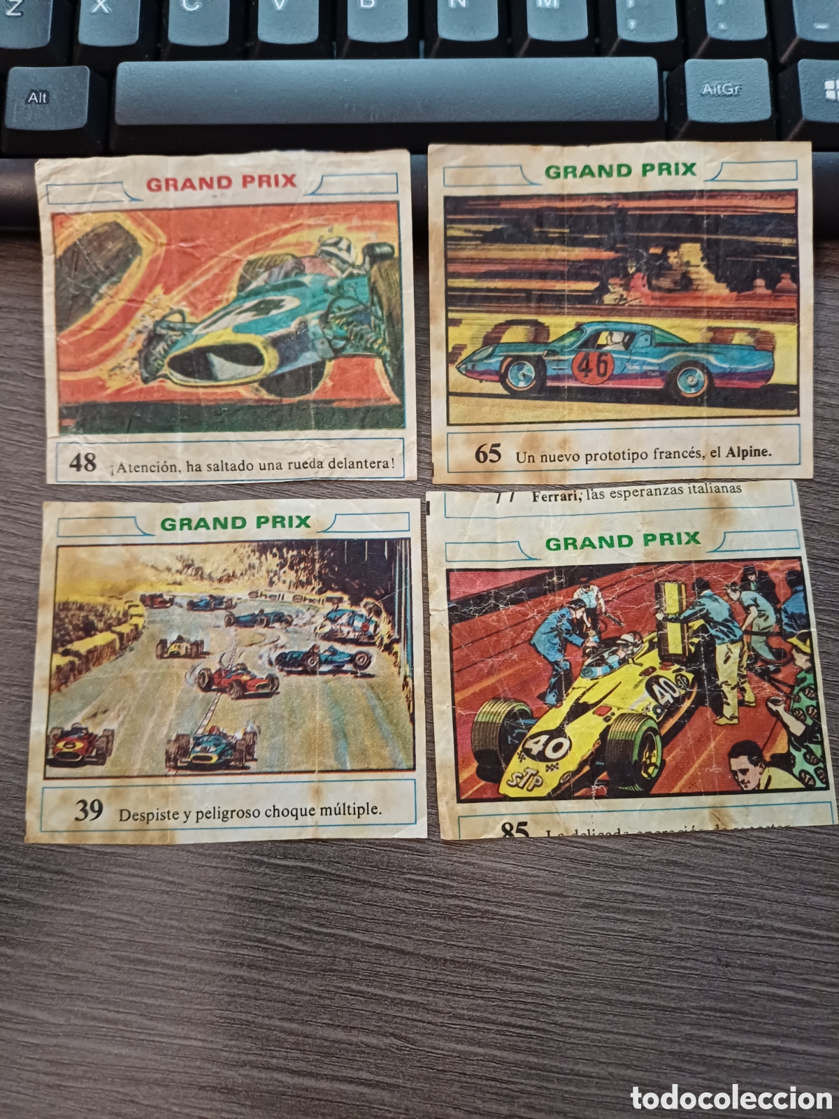 Coleccionismo cromos antiguos: 4 cromos GRAN PRIX , CHICLES dunkin - Foto 1