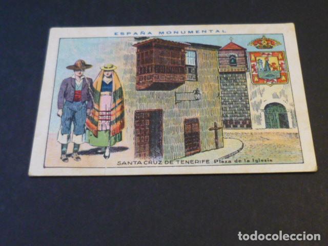 Coleccionismo cromos antiguos: SANTA CRUZ DE TENERIFE TIPOS Y ESCUDO DE LA PROVINCIA ANTIGUO CROMO CHOCOLATES AMATLLER