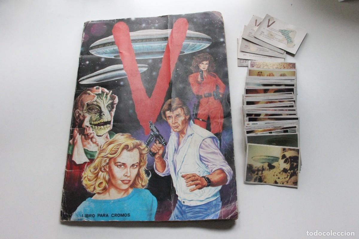 Collectable Antique Stickers: Lote CROMOS sueltos DESPEGADOS del Album Serie V Los visitantes (1985). Editorial MAGA.