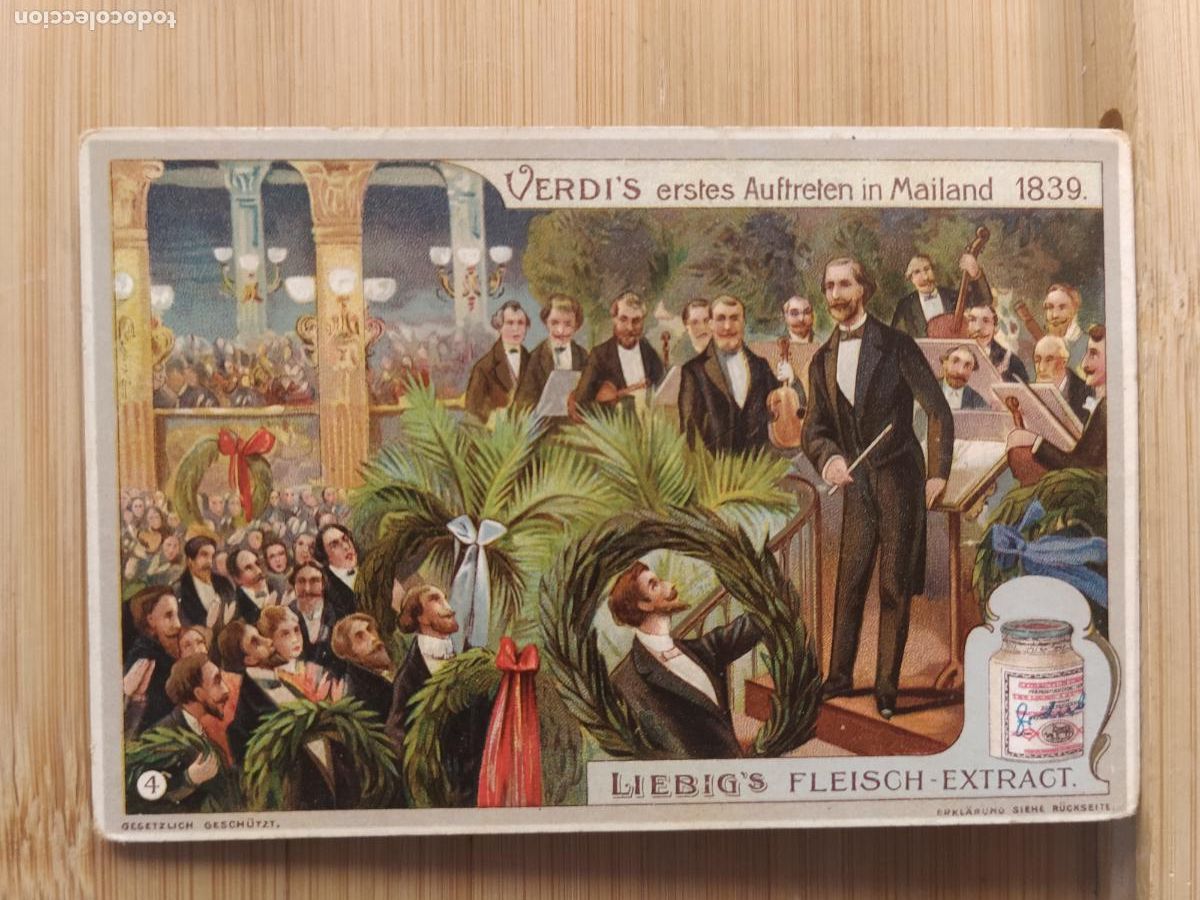 Coleccionismo Cromos antiguos: GIUSSEPE VERDI - LIEBIG - CROMO ANTIGUO -VER FOTOS-(108.183)