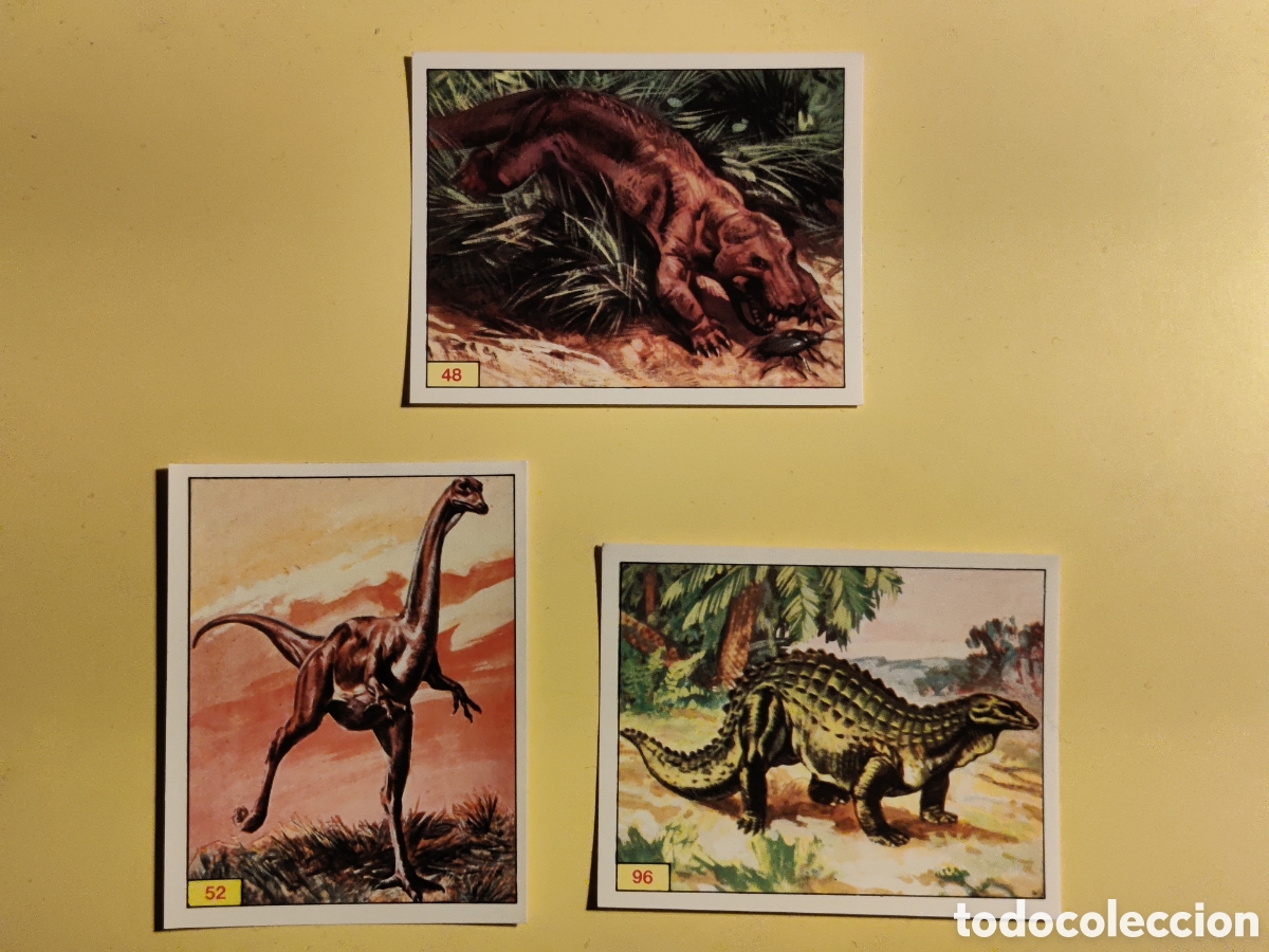 Coleccionismo cromos antiguos: Lote 3 cromos de Dinosaurs de Panini de 1992 - Foto 1