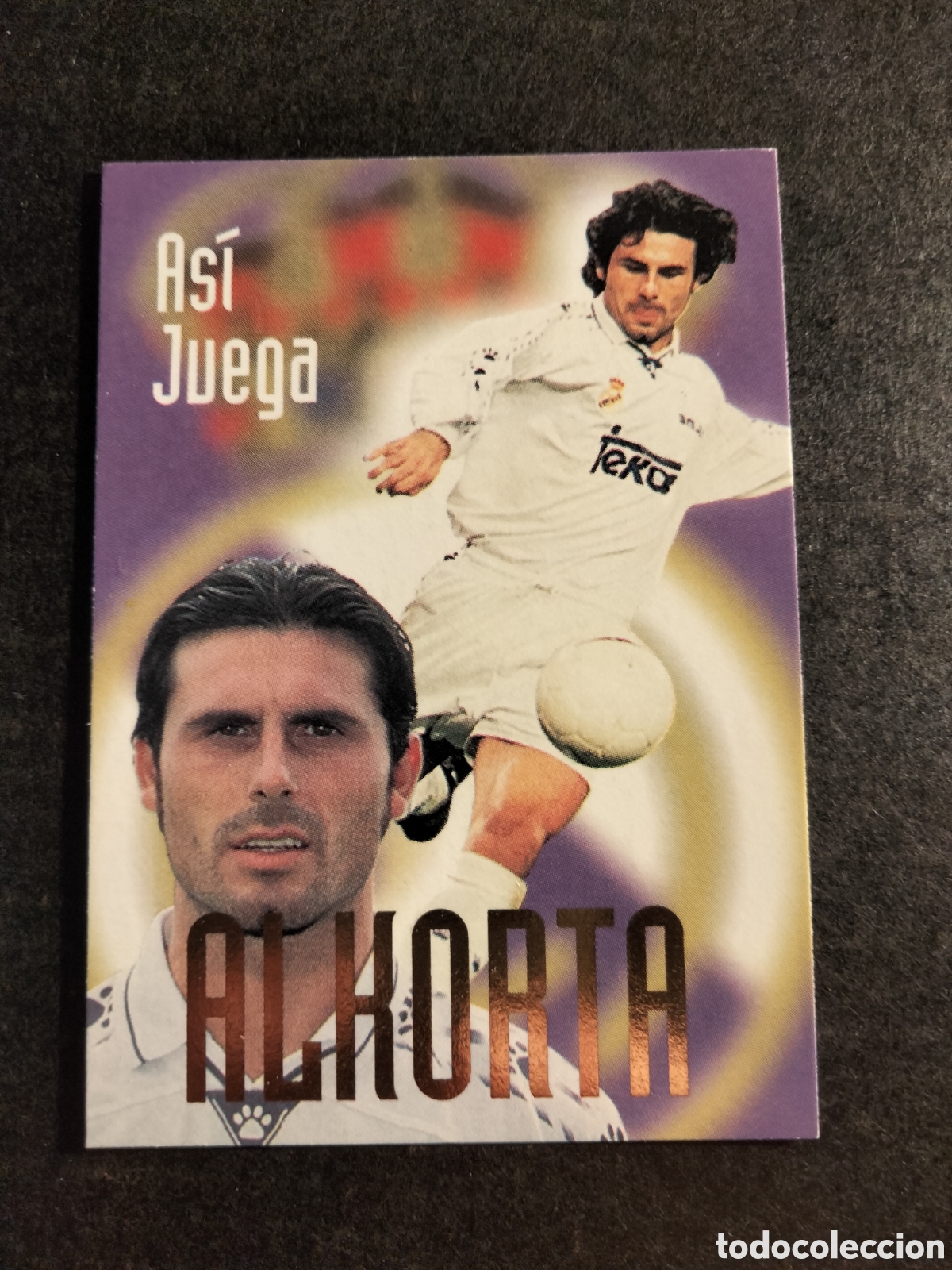 Collezionismo Figurine antiche: ALKORTA # 52 ASI JUEGA REAL MADRID COLECCI&Oacute;N 1996/97 PANINI