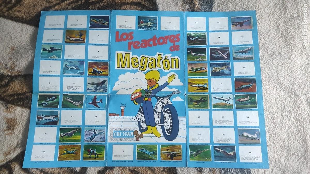 Coleccionismo cromos antiguos: Los reactores de Megat&oacute;n. Cropan - Foto 1