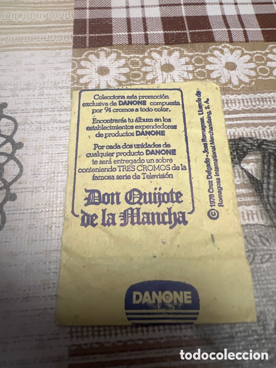 Coleccionismo cromos antiguos: Danone sobre don quijote - Foto 2