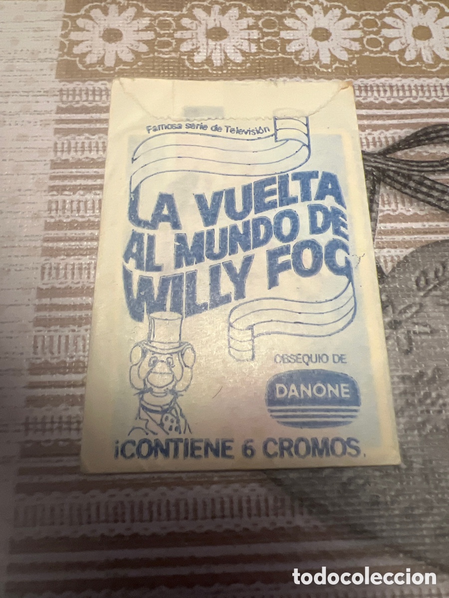 Coleccionismo cromos antiguos: Danone sobre willy fog