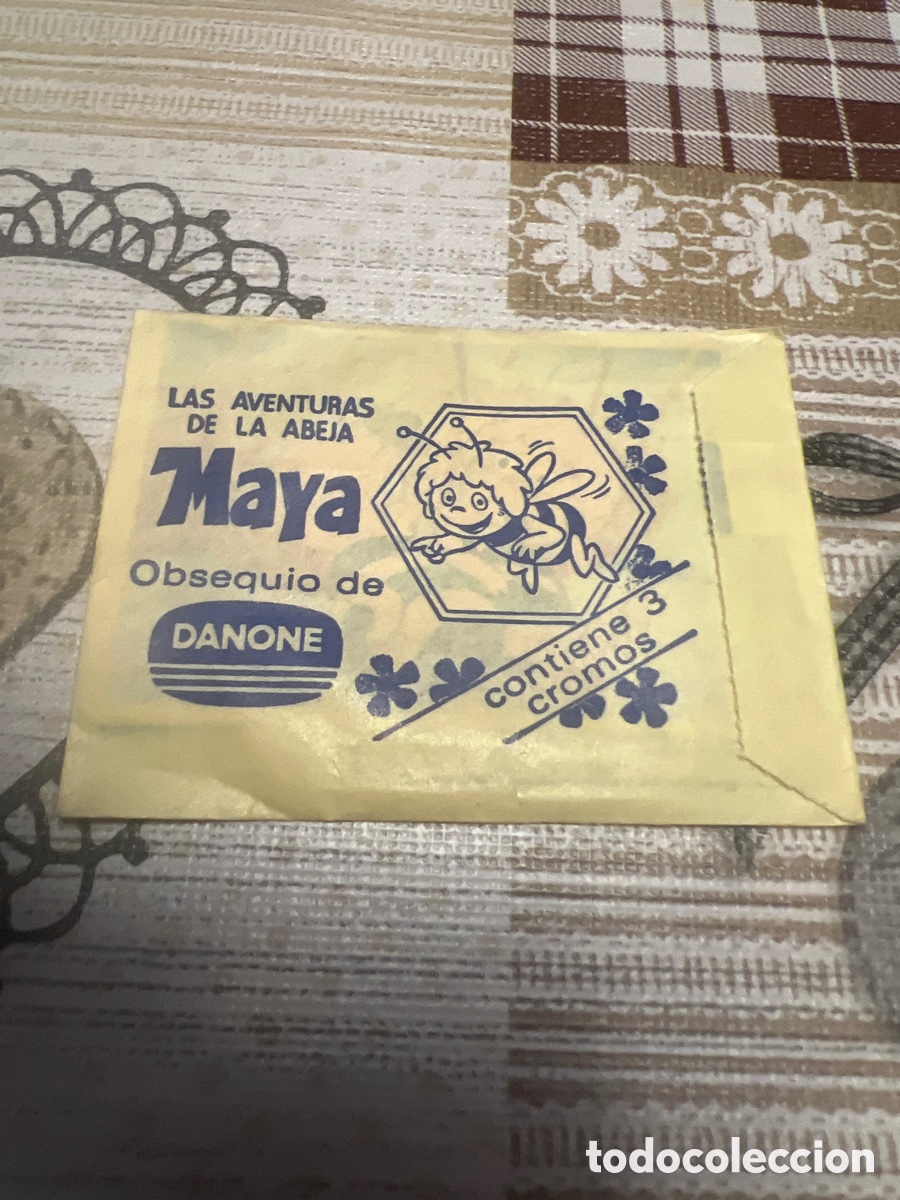 Coleccionismo cromos antiguos: Danone sobre maya
