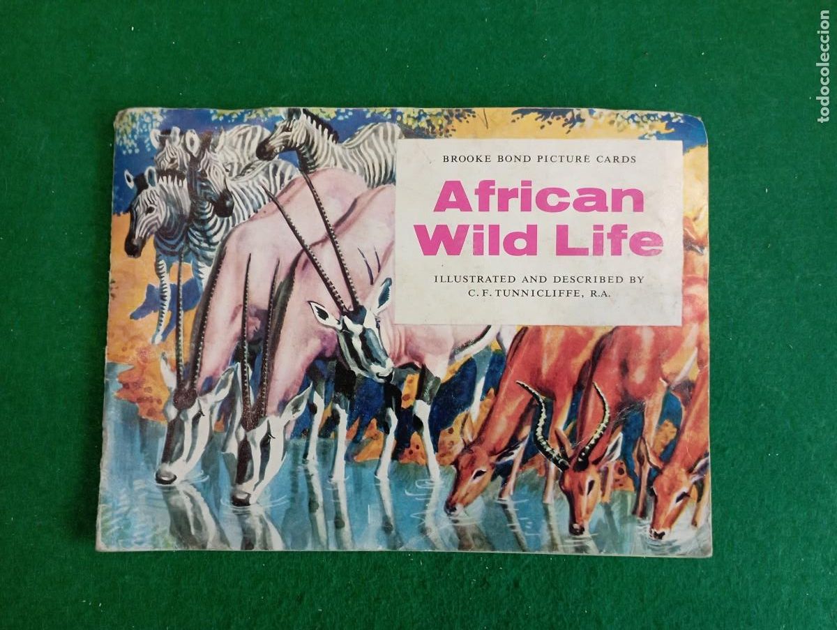 Collectable Antique Stickers: &Aacute;lbum ingl&eacute;s de cromos completo . La vida salvaje en Africa