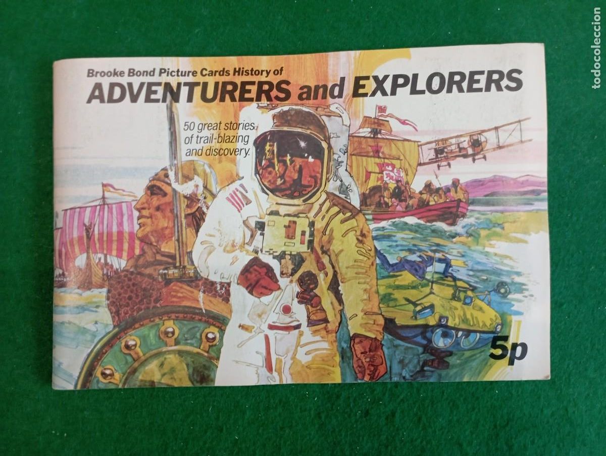 Collectable Antique Stickers: &Aacute;lbum ingl&eacute;s de cromos completo . Aventureros y exploradores