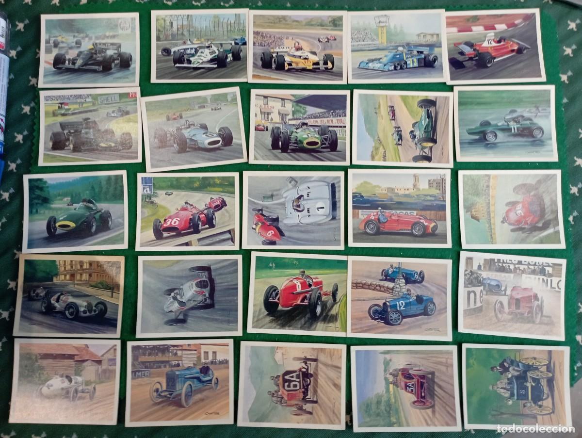 Collectable Antique Stickers: colecci&oacute;n casi completa F n&ordm; 18 de cromos Motor Racing 8x,5,5 cm