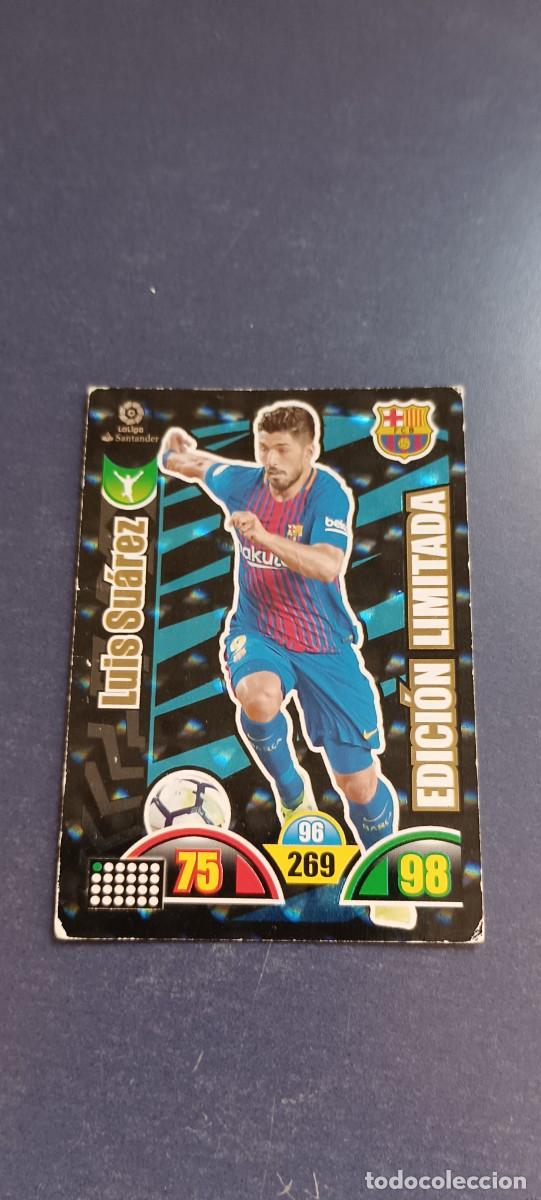 Coleccionismo cromos antiguos: LUIS SU&Aacute;REZ EDICION LIMITADA 17-18 - Foto 1