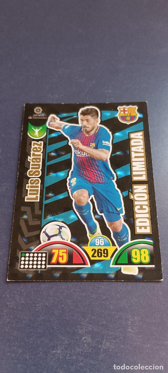 Coleccionismo cromos antiguos: LUIS SU&Aacute;REZ EDICION LIMITADA 17-18 - Foto 1