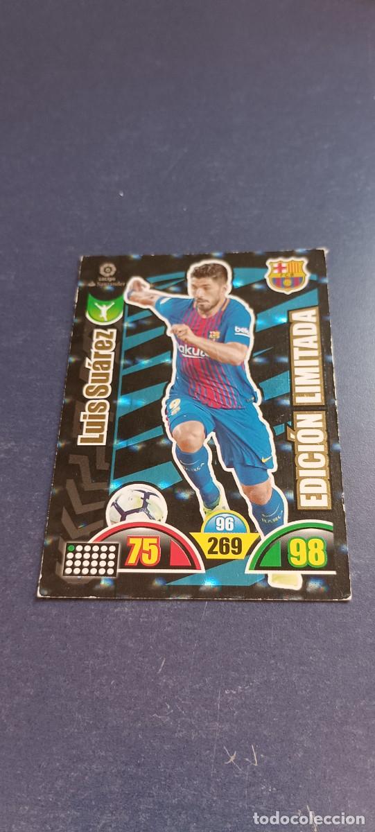 Coleccionismo cromos antiguos: LUIS SU&Aacute;REZ EDICION LIMITADA 17-18 - Foto 1