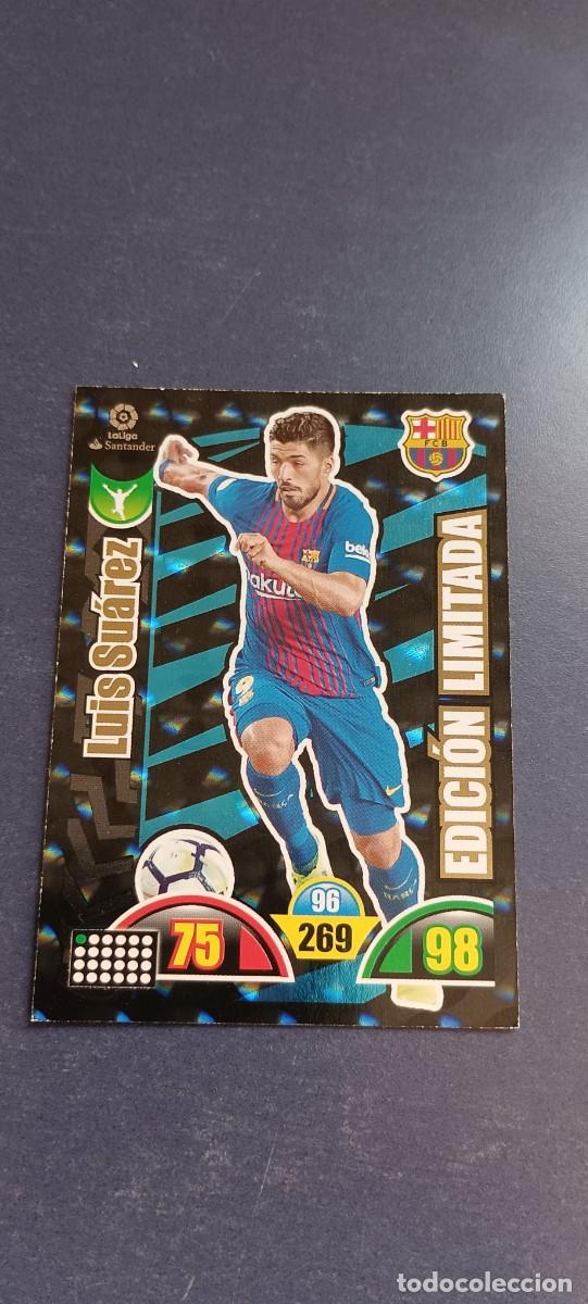 Coleccionismo cromos antiguos: LUIS SU&Aacute;REZ EDICION LIMITADA 17-18 - Foto 1