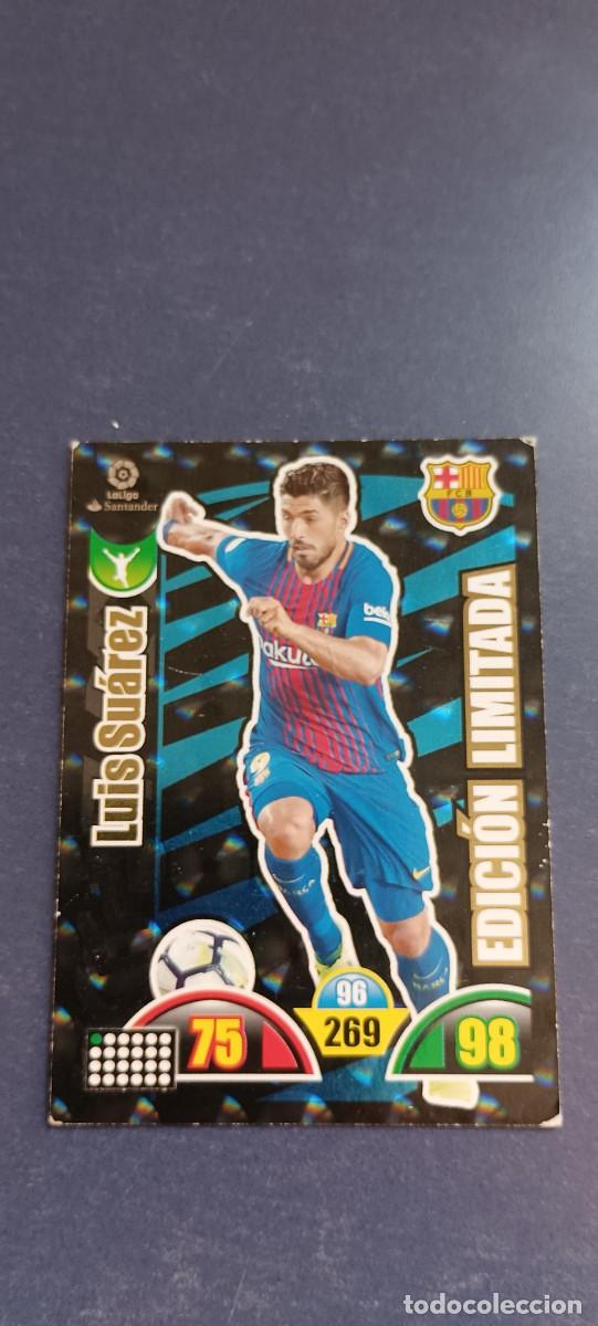 Coleccionismo cromos antiguos: LUIS SU&Aacute;REZ EDICION LIMITADA 17-18 - Foto 1
