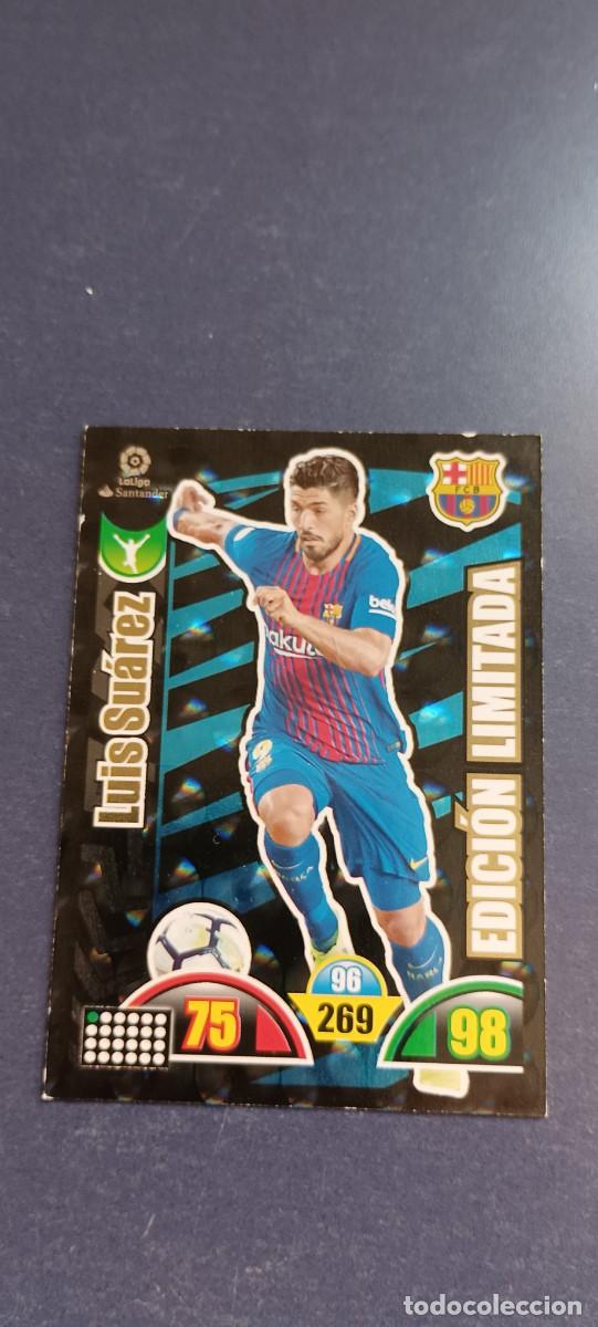 Coleccionismo cromos antiguos: LUIS SU&Aacute;REZ EDICION LIMITADA 17-18 - Foto 1
