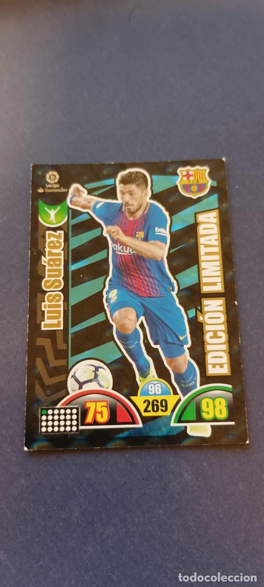 Coleccionismo cromos antiguos: LUIS SU&Aacute;REZ EDICION LIMITADA 17-18 - Foto 1