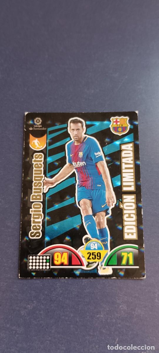 Coleccionismo cromos antiguos: SERGIO BUSQUETS EDICION LIMITADA 17-18 - Foto 1