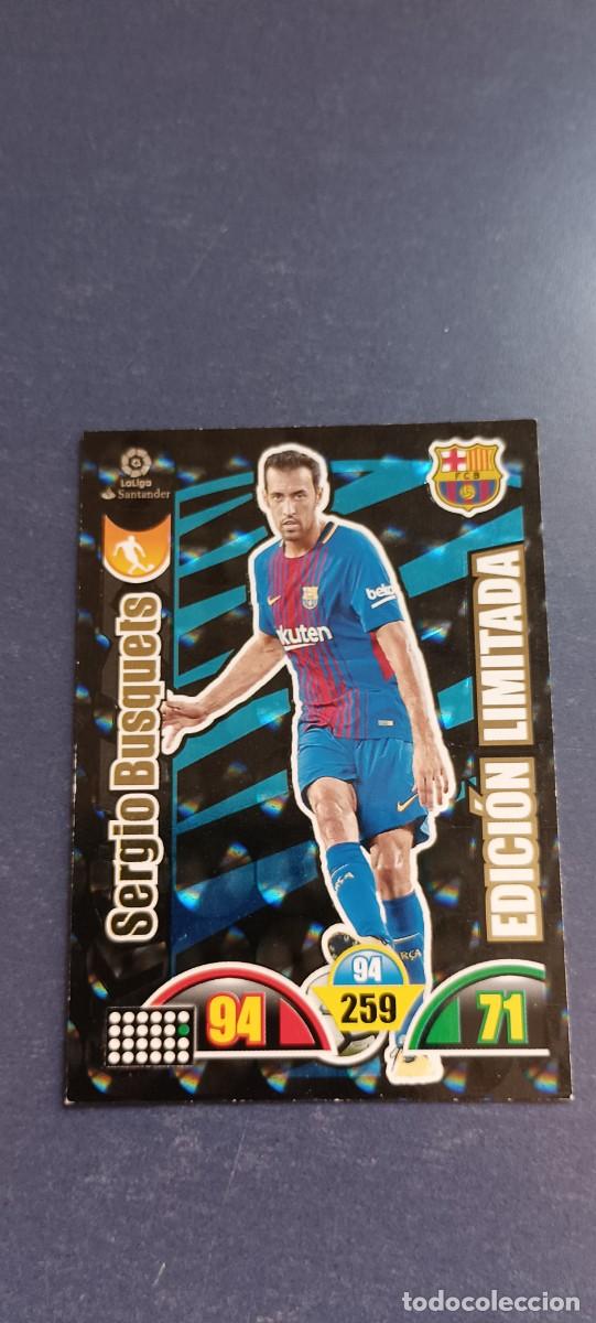 Coleccionismo cromos antiguos: SERGIO BUSQUETS EDICION LIMITADA 17-18 - Foto 1