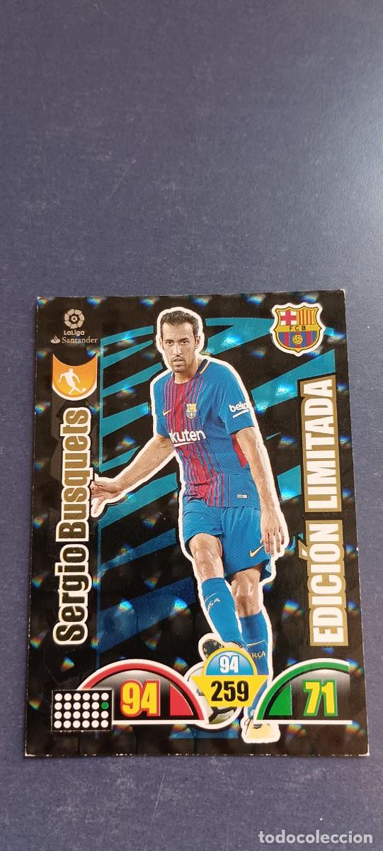 Coleccionismo cromos antiguos: SERGIO BUSQUETS EDICION LIMITADA 17-18 - Foto 1