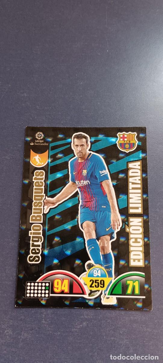 Coleccionismo cromos antiguos: SERGIO BUSQUETS EDICION LIMITADA 17-18 - Foto 1